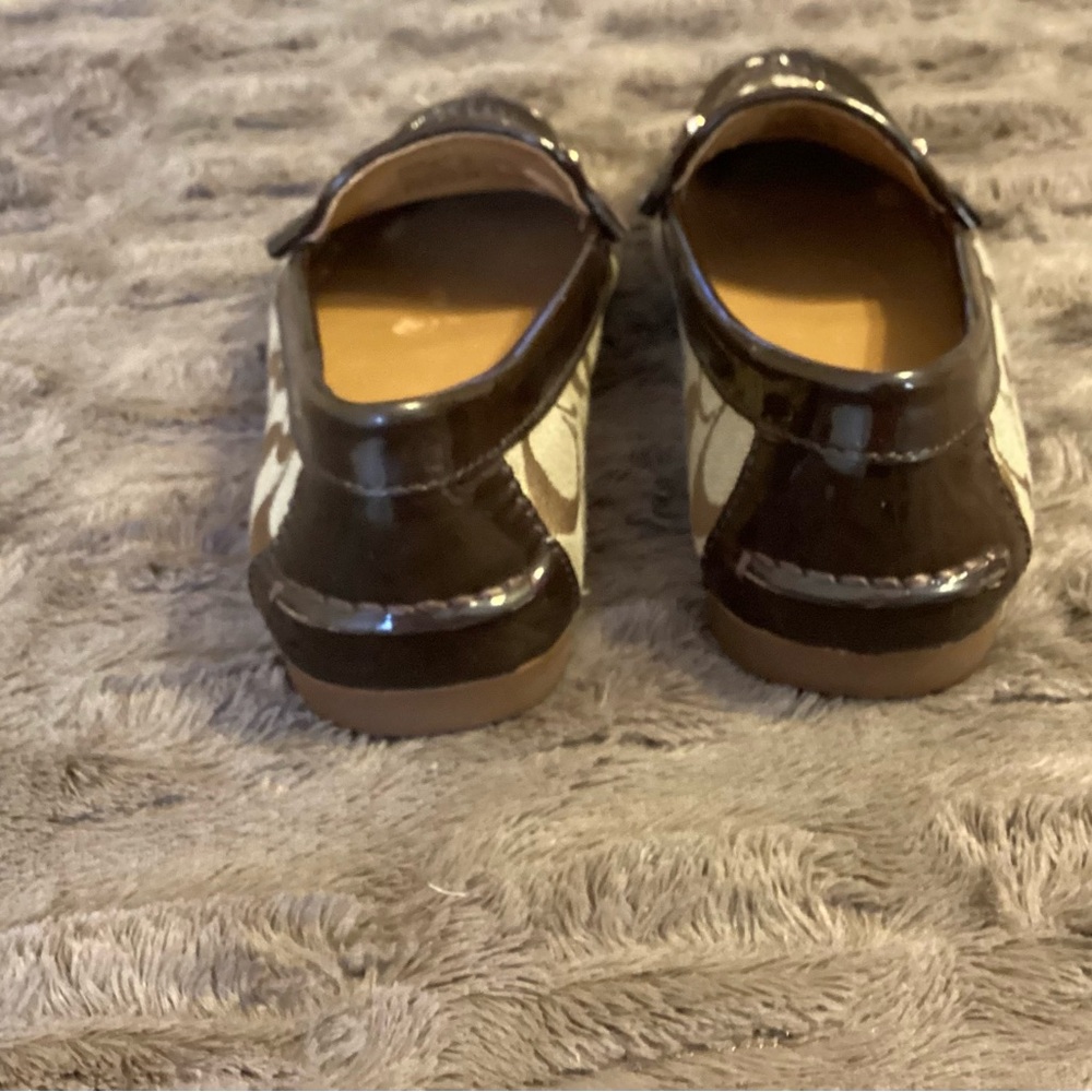 🦌 New Coach Signature Loafer Shoes with C Emblems Size 6.5 - Picture 6 of 9